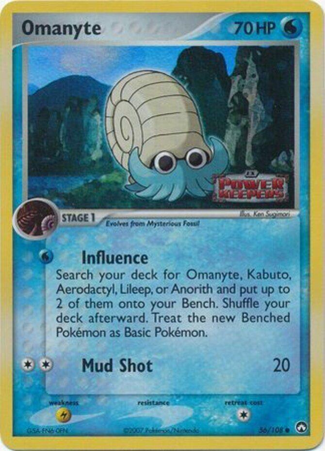 Omanyte (56/108) (Stamped) [EX: Power Keepers] - POKÉ JEUX