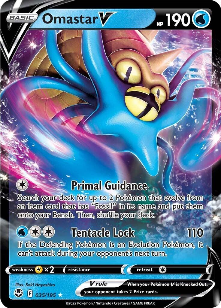 Omastar V (035/195) [Sword & Shield: Silver Tempest] - POKÉ JEUX