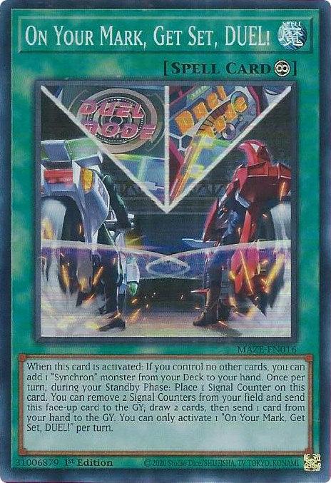 On Your Mark, Get Set, DUEL! [MAZE-EN016] Super Rare - POKÉ JEUX