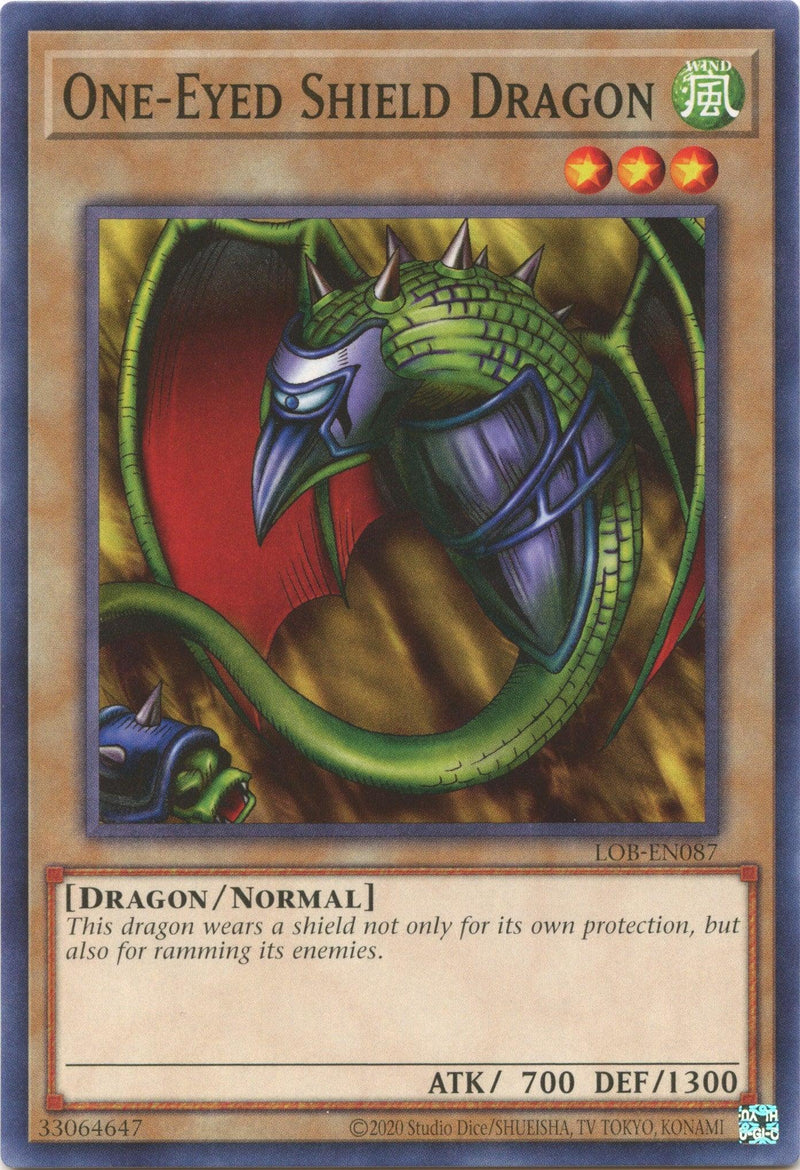 One-Eyed Shield Dragon (25th Anniversary) [LOB-EN087] Common - POKÉ JEUX