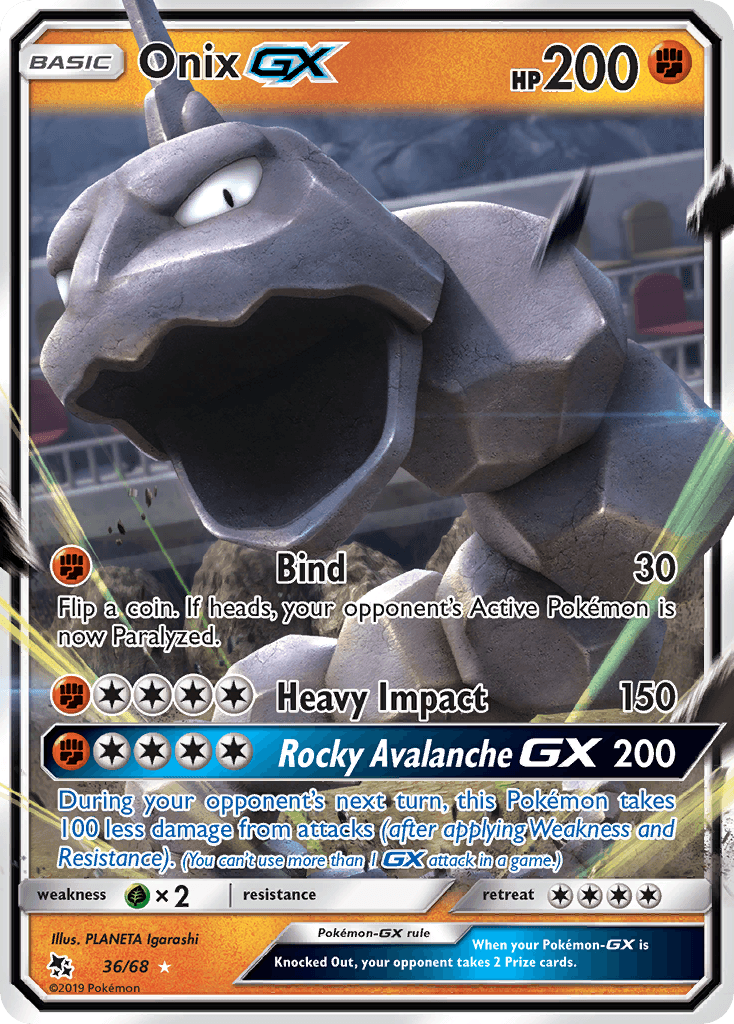 Onix GX (36/68) [Sun & Moon: Hidden Fates] - POKÉ JEUX