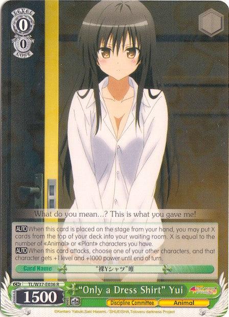 "Only a Dress Shirt" Yui (TL/W37-E036 R) [To Loveru Darkness 2nd] - POKÉ JEUX