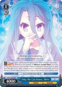 Only We Can Know, Shiro (NGL/S58-E083 R) [No Game No Life] - POKÉ JEUX