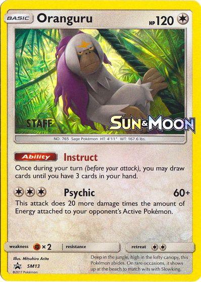 Oranguru (SM13) (Staff Prerelease Promo) [Sun & Moon: Black Star Promos] - POKÉ JEUX