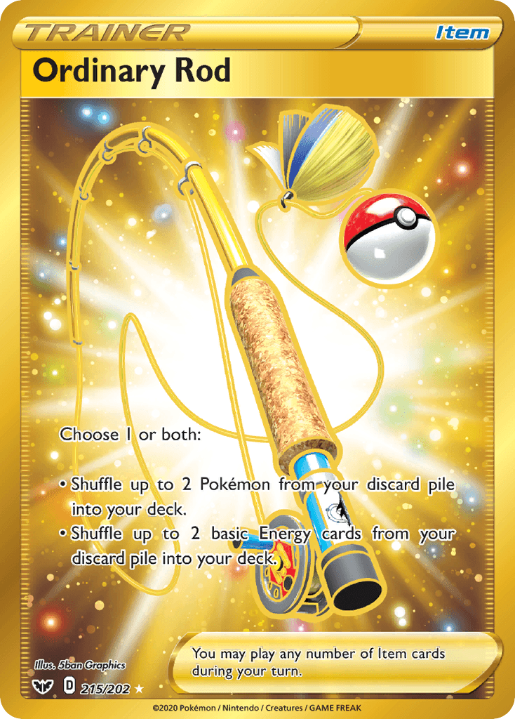 Ordinary Rod (215/202) [Sword & Shield: Base Set] - POKÉ JEUX