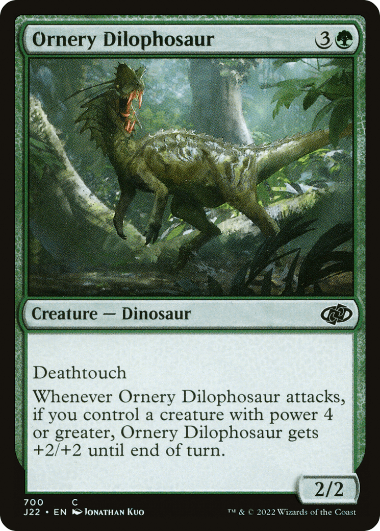 Ornery Dilophosaur [Jumpstart 2022] - POKÉ JEUX