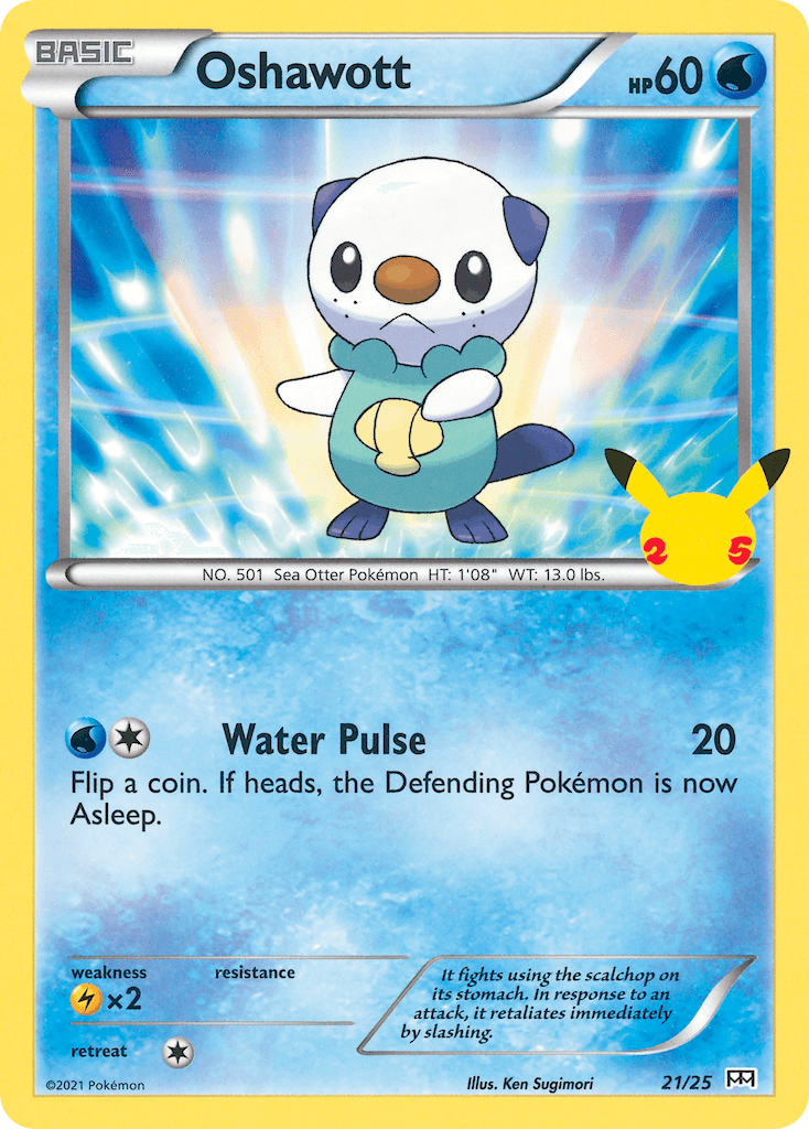 Oshawott (21/25) [McDonald's 25th Anniversary] - POKÉ JEUX