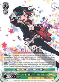 "Our Band Life!" Ran Mitake (BD/WE35-PE02) (Promo) [Poppin'Party x Roselia] - POKÉ JEUX