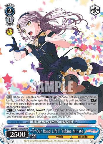 "Our Band Life!" Yukina Minato (BD/WE35-PE07) (Promo) [Poppin'Party x Roselia] - POKÉ JEUX