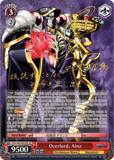 Overlord, Ainz (OVL/S62-E053SP SP) (Gold Signature) [Nazarick: Tomb of the Undead] - POKÉ JEUX