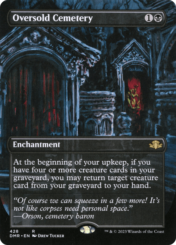 Oversold Cemetery (Borderless Alternate Art) [Dominaria Remastered] - POKÉ JEUX