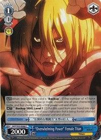 "Overwhelming Power" Female Titan (AOT/S35-E096 C) [Attack on Titan] - POKÉ JEUX