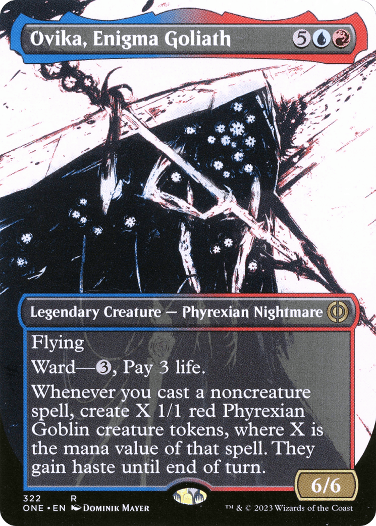 Ovika, Enigma Goliath (Borderless Ichor) [Phyrexia: All Will Be One] - POKÉ JEUX