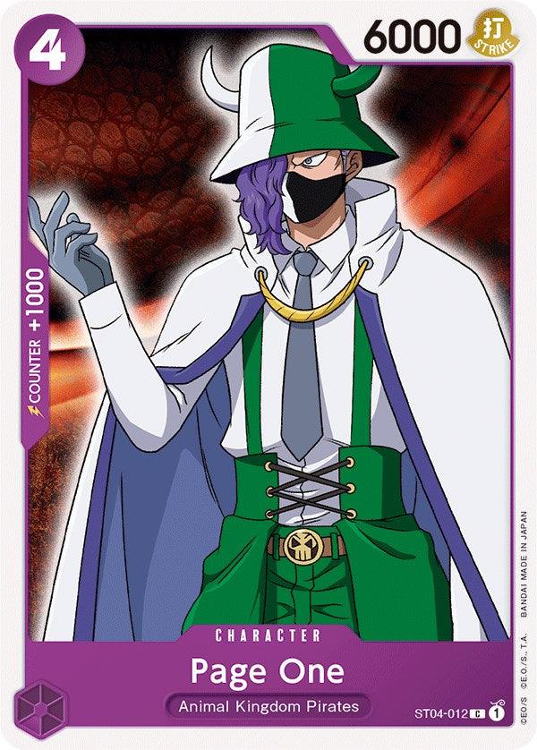 Page One [Starter Deck: Animal Kingdom Pirates] - POKÉ JEUX