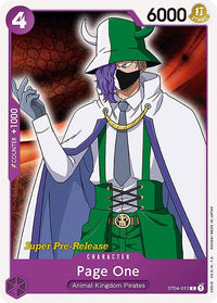 Page One [Super Pre-Release Starter Deck: Animal Kingdom Pirates] - POKÉ JEUX