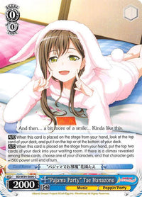 "Pajama Party" Tae Hanazono (BD/W54-E090 C) [BanG Dream! Girls Band Party!] - POKÉ JEUX