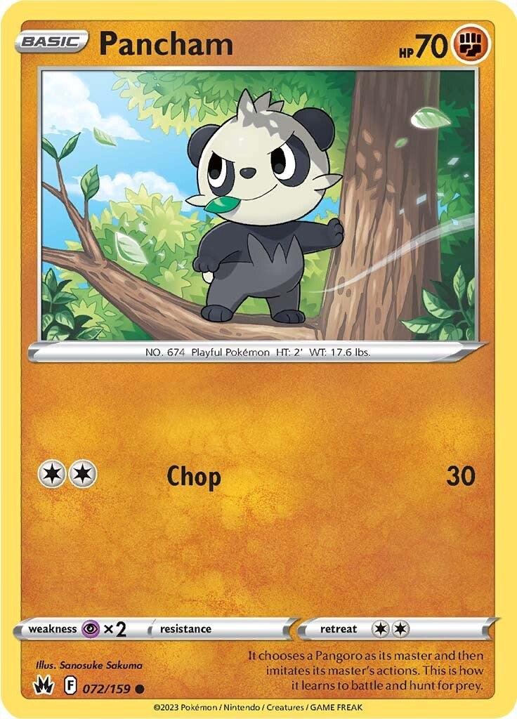 Pancham (072/159) [Sword & Shield: Crown Zenith] - POKÉ JEUX