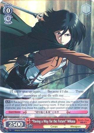 "Paving a Way for the Future" Mikasa (AOT/S35-E060S SR) [Attack on Titan] - POKÉ JEUX