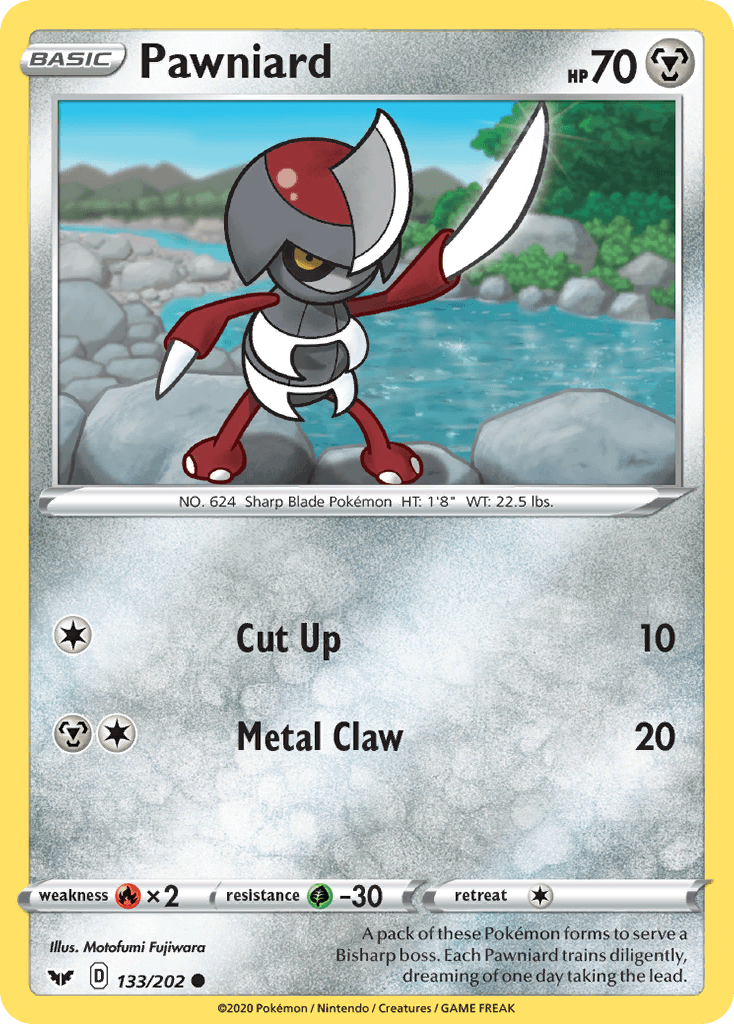 Pawniard (133/202) [Sword & Shield: Base Set] - POKÉ JEUX