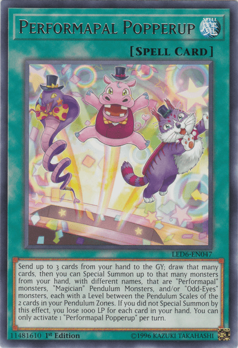 Performapal Popperup [LED6-EN047] Rare - POKÉ JEUX