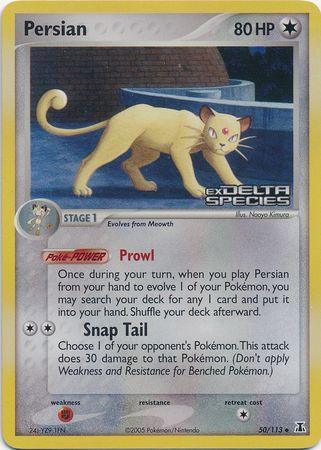 Persian (50/113) (Stamped) [EX: Delta Species] - POKÉ JEUX