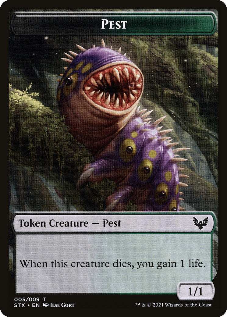 Pest // Jace, Telepath Unbound Emblem Double-Sided Token [Secret Lair: From Cute to Brute Tokens] - POKÉ JEUX