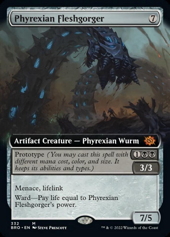 Phyrexian Fleshgorger (Extended Art) [The Brothers' War] - POKÉ JEUX