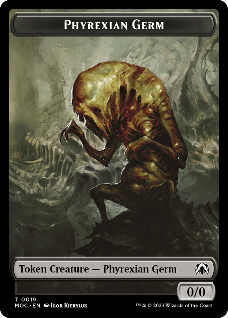 Phyrexian Germ // Myr Double-Sided Token [March of the Machine Commander Tokens] - POKÉ JEUX