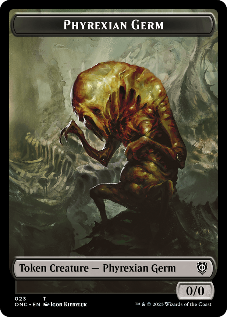 Phyrexian Germ Token [Phyrexia: All Will Be One Commander Tokens] - POKÉ JEUX