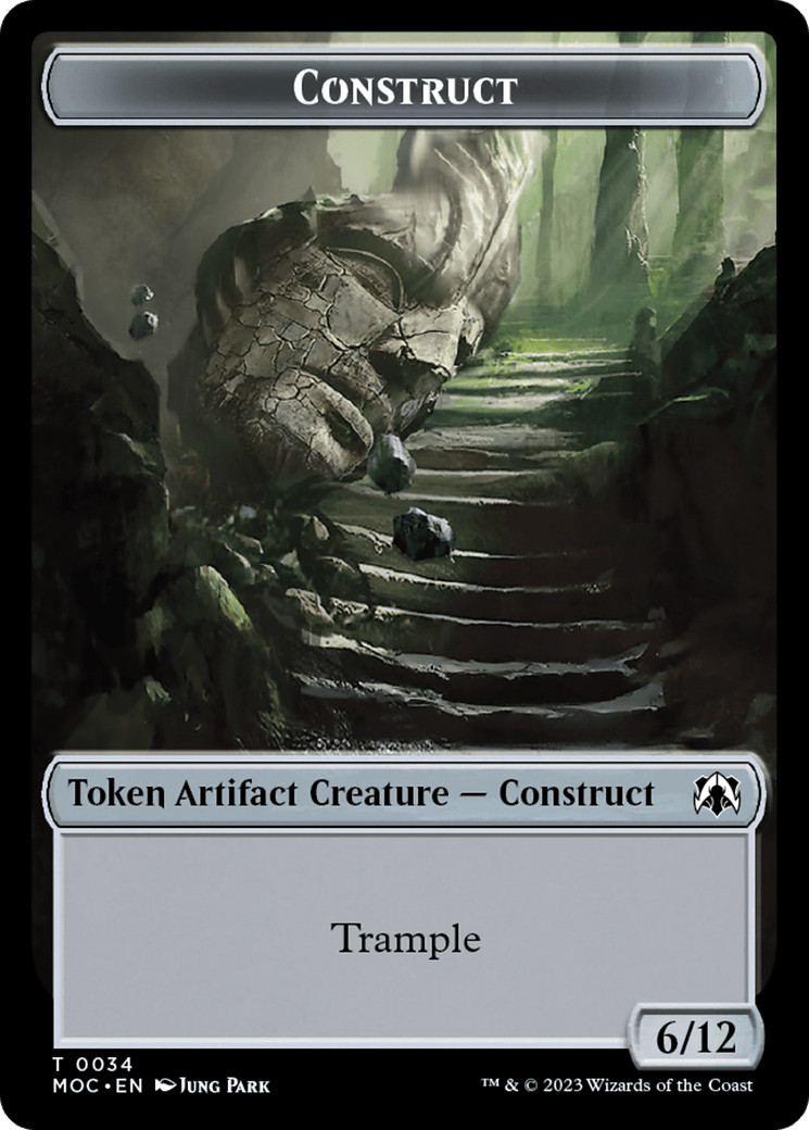 Phyrexian Golem // Construct Double-Sided Token [March of the Machine Commander Tokens] - POKÉ JEUX