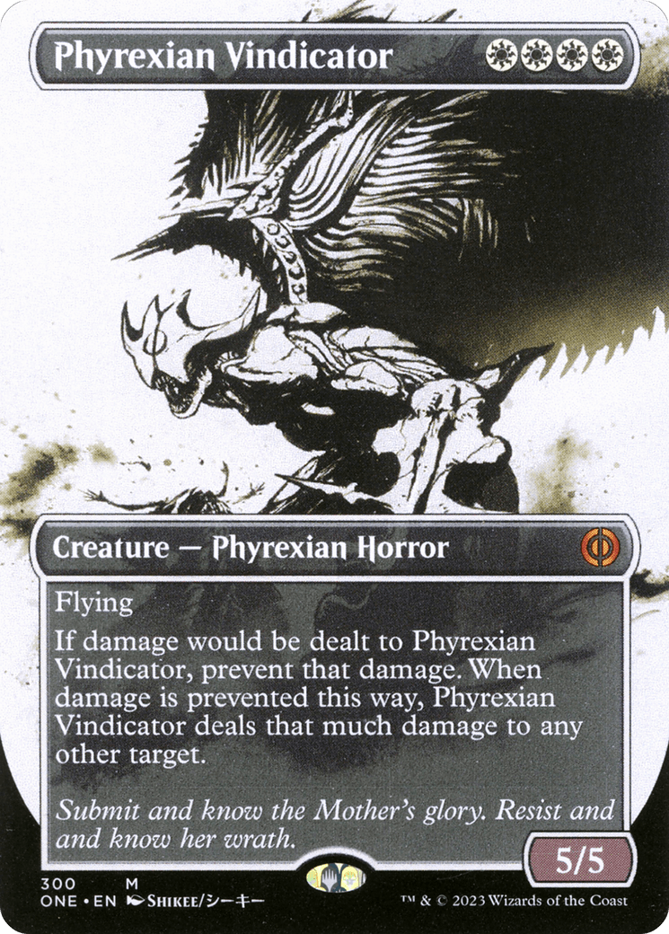 Phyrexian Vindicator (Borderless Ichor) [Phyrexia: All Will Be One] - POKÉ JEUX