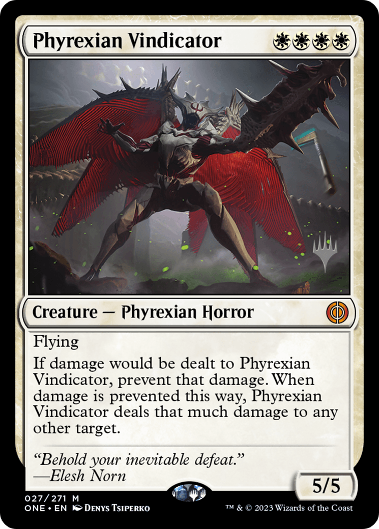 Phyrexian Vindicator (Promo Pack) [Phyrexia: All Will Be One Promos] - POKÉ JEUX