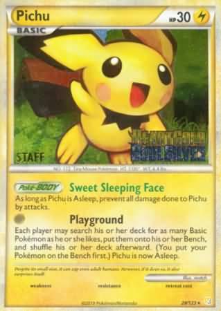 Pichu (28/123) (Staff Prerelease Promo) [Nintendo: Black Star Promos] - POKÉ JEUX