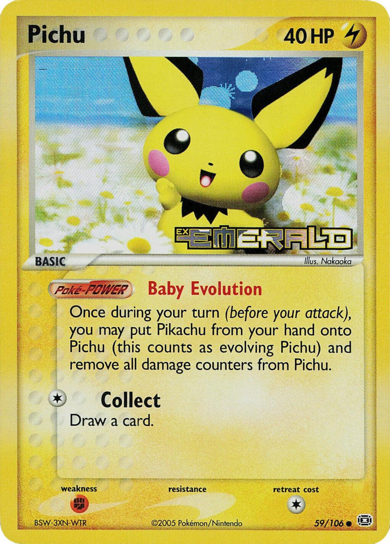 Pichu (59/106) (Stamped) [EX: Emerald] - POKÉ JEUX