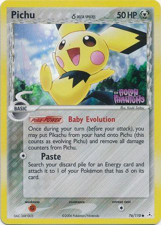 Pichu (76/110) (Delta Species) (Stamped) [EX: Holon Phantoms] - POKÉ JEUX