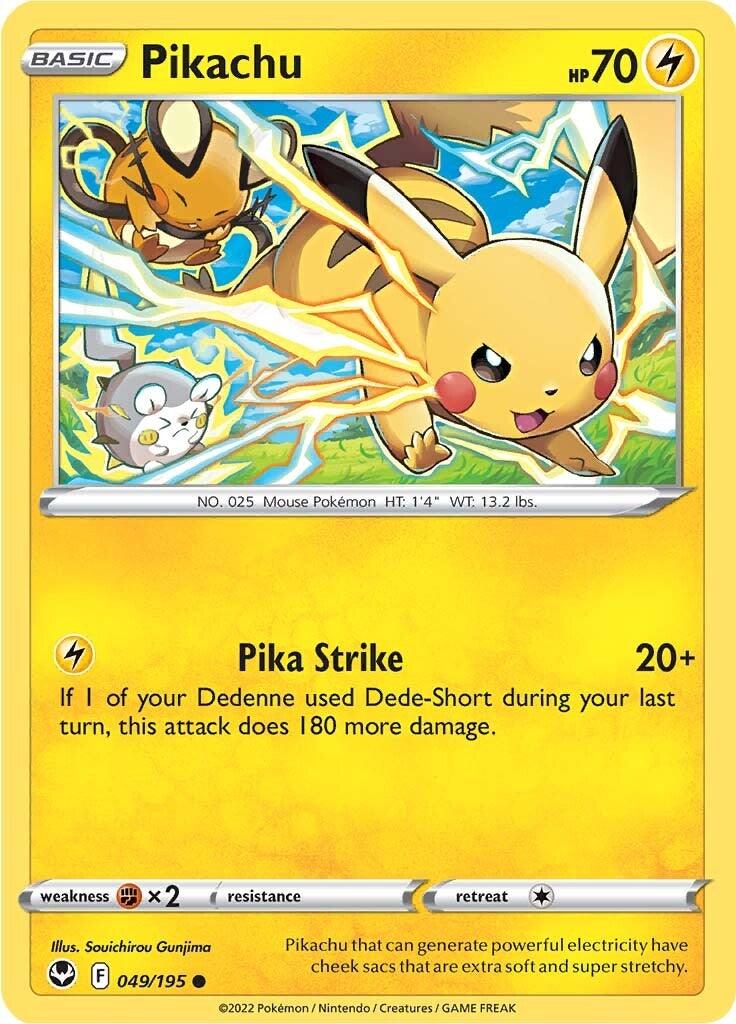 Pikachu (049/195) [Sword & Shield: Silver Tempest] - POKÉ JEUX