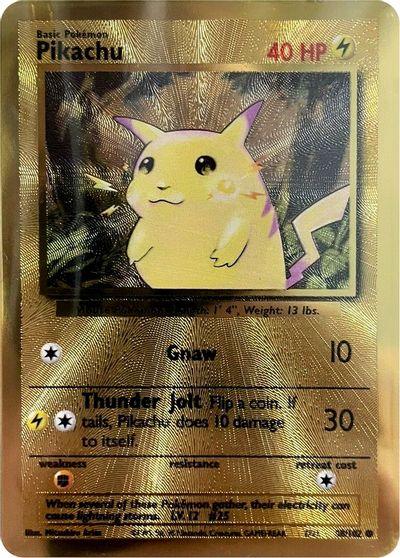 Pikachu (58/102) (Celebrations Metal Card) [Celebrations: 25th Anniversary] - POKÉ JEUX