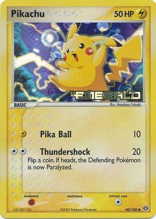 Pikachu (60/106) (Stamped) [EX: Emerald] - POKÉ JEUX