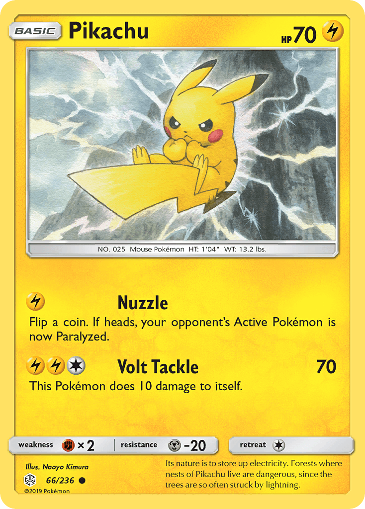 Pikachu (66/236) [Sun & Moon: Cosmic Eclipse] - POKÉ JEUX