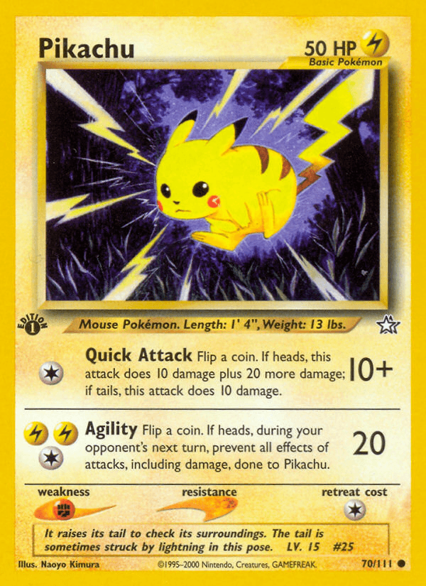 Pikachu (70/111) [Neo Genesis 1st Edition] - POKÉ JEUX