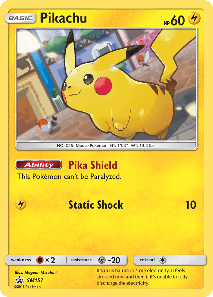 Pikachu (SM157) [Sun & Moon: Black Star Promos] - POKÉ JEUX