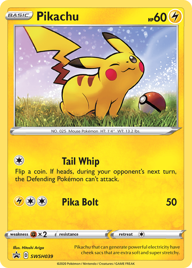 Pikachu (SWSH039) [Sword & Shield: Black Star Promos] - POKÉ JEUX