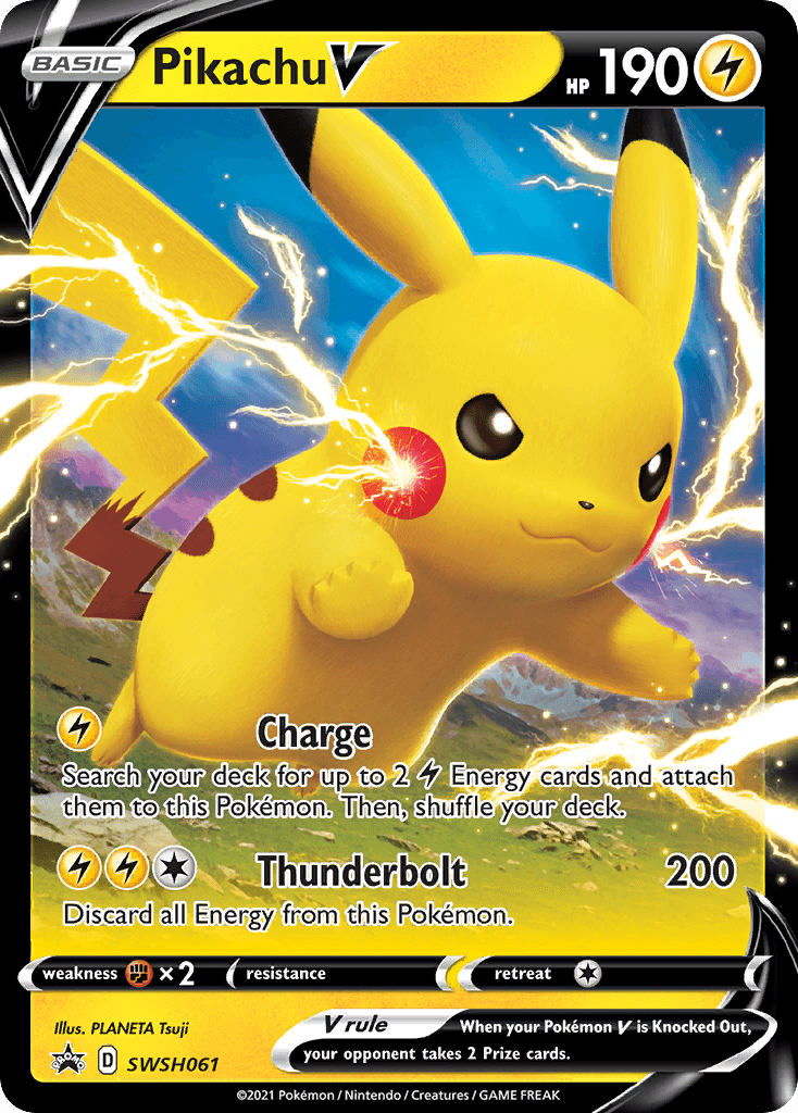 Pikachu V (SWSH061) [Sword & Shield: Black Star Promos] - POKÉ JEUX