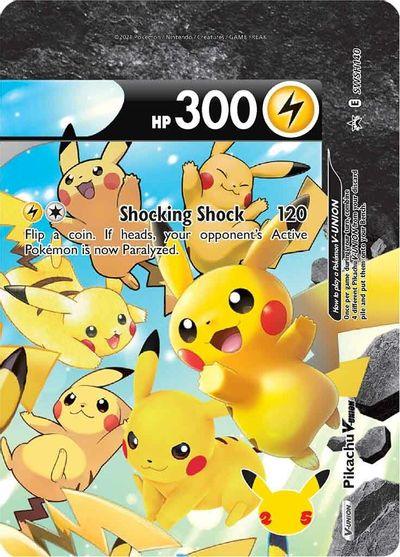 Pikachu V-UNION (SWSH140) (Celebrations) [Sword & Shield: Black Star Promos] - POKÉ JEUX