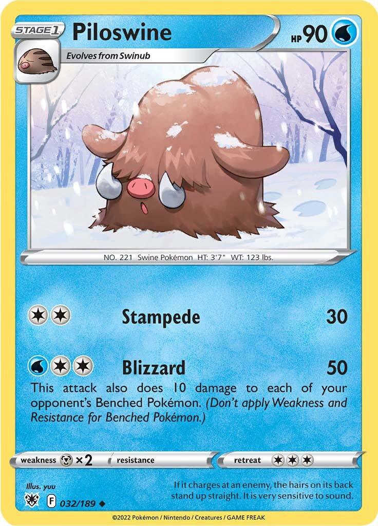 Piloswine (032/189) [Sword & Shield: Astral Radiance] - POKÉ JEUX