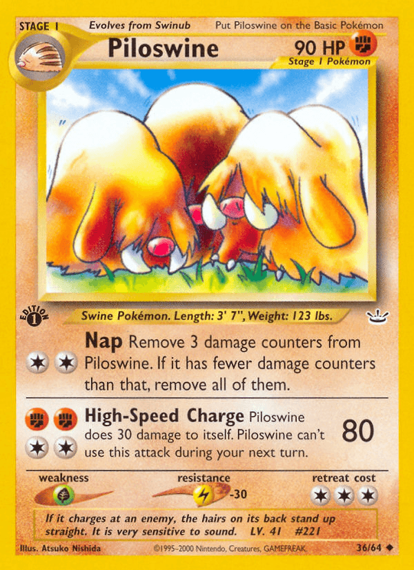 Piloswine (36/64) [Neo Revelation 1st Edition] - POKÉ JEUX