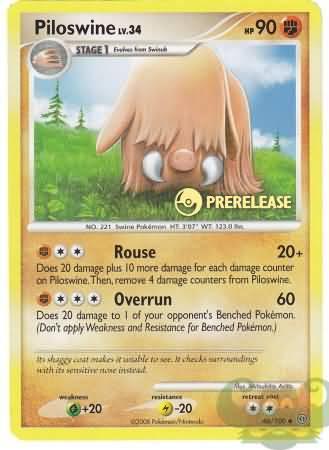 Piloswine (46/100) (Prerelease Promo) [Nintendo: Black Star Promos] - POKÉ JEUX