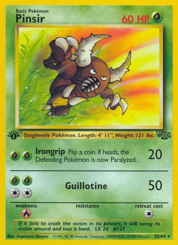 Pinsir (25/64) [Jungle 1st Edition] - POKÉ JEUX