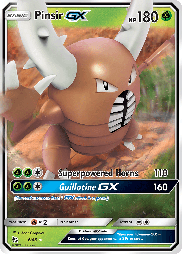 Pinsir GX (6/68) [Sun & Moon: Hidden Fates] - POKÉ JEUX