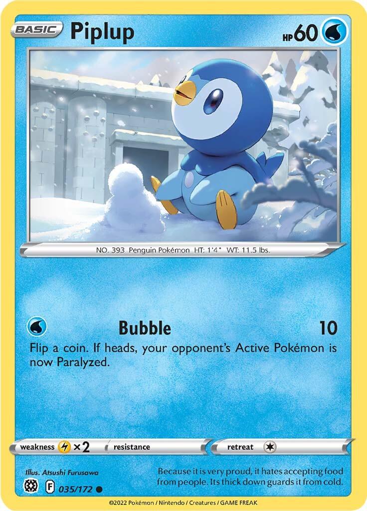 Piplup (035/172) [Sword & Shield: Brilliant Stars] - POKÉ JEUX